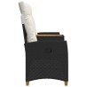 Banc inclinable avec table Noir et blanc crème polyrotin 549778549778