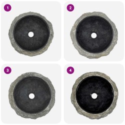 Évier 40 x 12 cm Marbre Noir 549784549784