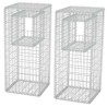 Jardinière/Poteau de panier gabion 2 pcs Acier 50x50x120 cm 549799549799