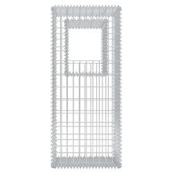 Jardinière/Poteau de panier gabion 2 pcs Acier 50x50x120 cm 549799549799