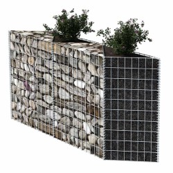Panier de gabion Acier galvanisé 120x30x100 cm 549801549801
