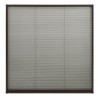 Moustiquaire plissée pour fenêtre Aluminium Marron 120x120 cm 549807549807