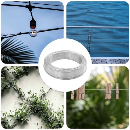 Fil de liaison de clôture 250 m 1,4 mm Acier 549813549813