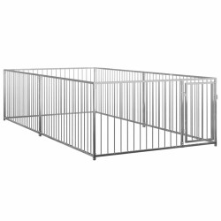 Chenil d'extérieur pour chiens 200 x 400 x 100 cm 549815549815