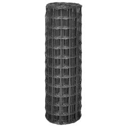 Clôture Euro Acier 25 x 1,2 m Gris 549821549821