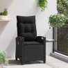 Chaise de jardin inclinable Noir 56 x 60 x 112 cm polyrotin 549832549832