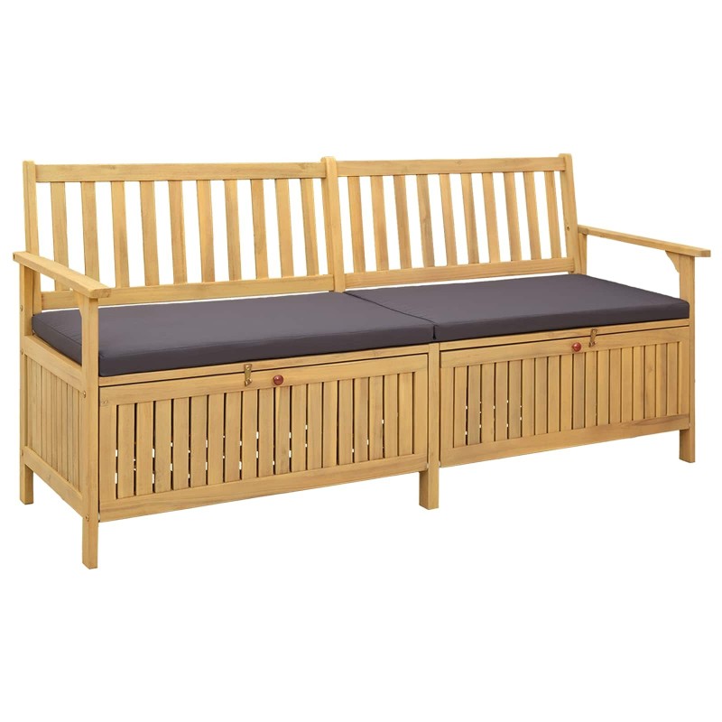 Banc de rangement avec coussin avec stockage 170 x 63 x 84 cm 549844549844