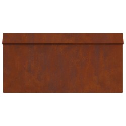 Clôture à escargots 16 pcs Rouillé 50 x 3,5 x 25 cm 549853549853