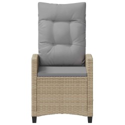 Chaise de jardin 2 pcs Beige et Gris clair 56 x 60 x 112 cm 549872549872