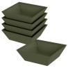 Cache-pot de jardin 5 pcs Vert olive 50 x 50 x 15 cm 549894549894