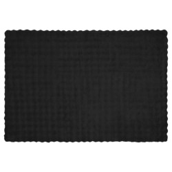 Couverture antidérapante en fausse de lapin Olite 4 pcs Noir 549898549898