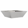 Cache-pot de jardin Argent 50 x 50 x 15 cm Acier inoxydable 549910549910