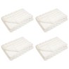 Couverture antidérapante en fausse de lapin Olite 4 pcs Blanc 549912549912