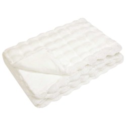 Couverture antidérapante en fausse de lapin Olite 4 pcs Blanc 549912549912