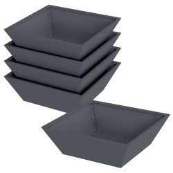 Cache-pot de jardin 5 pcs Anthracite 50 x 50 x 15 cm 549913549913