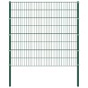 Panneau de clôture avec poteaux en fer 176,5 x 160 cm Vert 549923549923