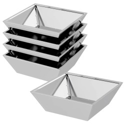 Cache-pot de jardin 5 pcs Argent 50 x 50 x 15 cm 549946549946