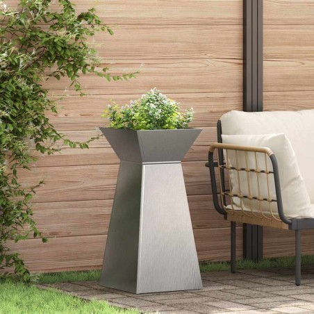 Jardinière à pilier Argent 35 x 35 x 73 cm Acier inoxydable 549948549948