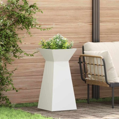 Jardinière à pilier 2 pcs Blanc 35 x 35 x 73 cm 549961549961