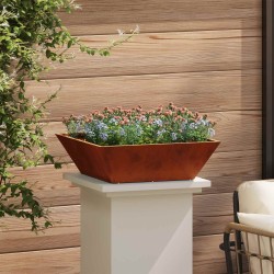 Cache-pot de jardin 5 pcs Rouillé 50 x 50 x 15 cm 549968549968