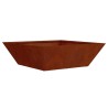 Cache-pot de jardin 5 pcs Rouillé 50 x 50 x 15 cm 549968549968