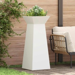 Jardinière à pilier 2 pcs Blanc 40 x 40 x 100 cm 549970549970
