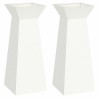 Jardinière à pilier 2 pcs Blanc 40 x 40 x 100 cm 549970549970