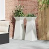 Jardinière à pilier 2 pcs Blanc 40 x 40 x 100 cm 549970549970