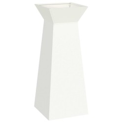 Jardinière à pilier 2 pcs Blanc 40 x 40 x 100 cm 549970549970