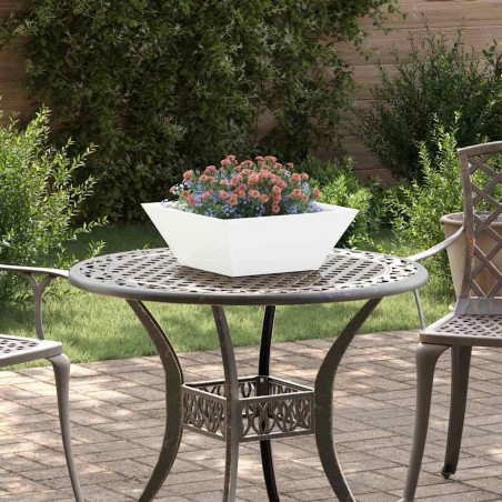 Cache-pot de jardin 5 pcs Blanc 40 x 40 x 15 cm 549971549971