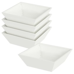 Cache-pot de jardin 5 pcs Blanc 50 x 50 x 15 cm 549976549976