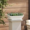 Cache-pot de jardin 5 pcs Blanc 50 x 50 x 15 cm 549976549976
