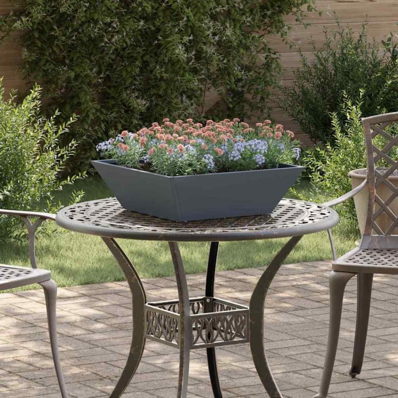 Cache-pot de jardin Anthracite 50 x 50 x 15 cm 549980549980