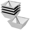 Cache-pot de jardin 5 pcs Argent 40 x 40 x 15 cm 549981549981
