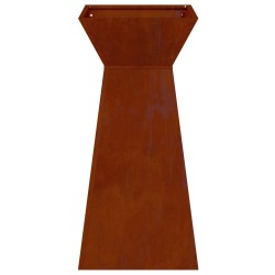 Jardinière à pilier Argent 35 x 35 x 73 cm Acier patiné 549994549994