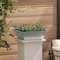 Cache-pot de jardin Argent 50 x 50 x 15 cm Acier galvanisé 549998549998