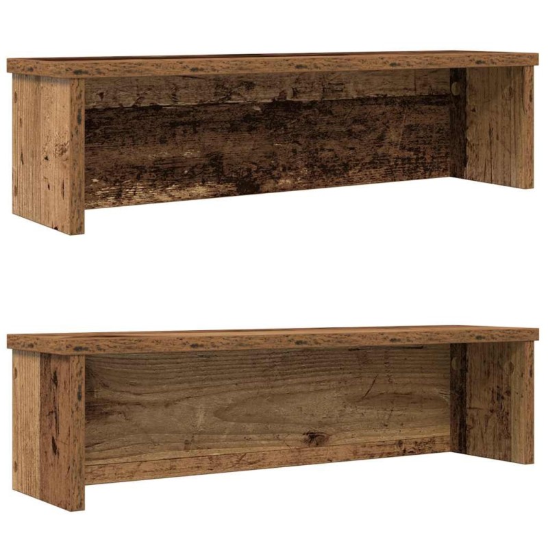 Étagères de cuisine empilables 2 pcs vieux bois 50x15x16 cm 550002550002