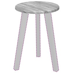 Plateau de table Gris Sonoma Ø 30 x 1,5 cm Bois d'ingénierie 550003550003