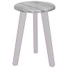 Plateau de table Gris Sonoma Ø 30 x 1,5 cm Bois d'ingénierie 550003550003