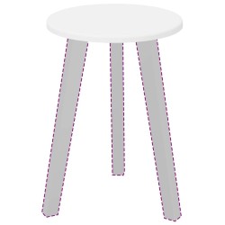 Plateau de table Blanc Ø 30 x 1,5 cm Bois d'ingénierie 550008550008