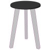 Plateau de table Noir Ø 30 x 1,5 cm Bois d'ingénierie 550009550009