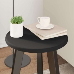 Plateau de table Noir Ø 30 x 1,5 cm Bois d'ingénierie 550009550009