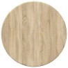 Plateau de table Chêne sonoma Ø 30 x 1,5 cm Bois d'ingénierie 550010550010