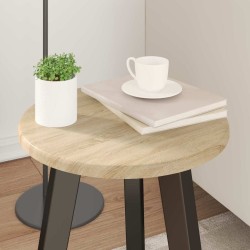 Plateau de table Chêne sonoma Ø 30 x 1,5 cm Bois d'ingénierie 550010550010
