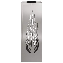 Lumière de chemin LED solaire 2 pcs Argenté Acier inoxydable 550015550015