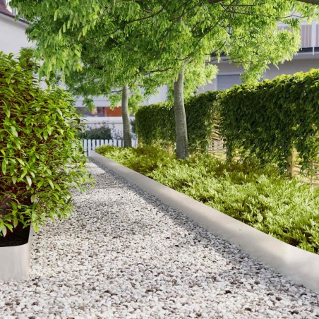 Bordures de pelouse 30 pcs 20x103 cm acier inoxydable 550029550029