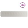 Bordures de pelouse 30 pcs 20x103 cm acier inoxydable 550029550029