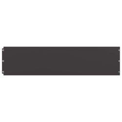 Bordures de pelouse 20 pcs noir 25x103 cm acier laminé à froid 550030550030