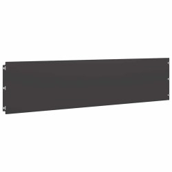 Bordures de pelouse 20 pcs noir 25x103 cm acier laminé à froid 550030550030