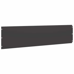 Bordures de pelouse 20 pcs noir 25x103 cm acier laminé à froid 550030550030